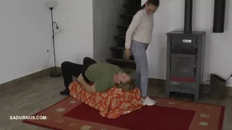 Under Mistress Olga's Jeans Mp4