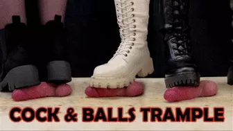 Cock And Balls Trample With 3 Sexy Boots, Bootjob & Crush With Tamystarly - Heeljob, Cbt, Ballbusting, Femdom, Shoejob, Crush, Ball Stomping, Foot Fetish Domination, Footjob, Cock Board