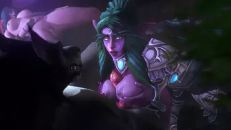 Tyrande Whisperwind Makes Some Friends - 3D