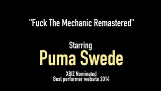 Swedish Sex Slut Puma Swede Blows & Milks Garage Monkey Cock