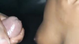 I Blow A Huge Load After She Sucks My Dick Crazy Slob