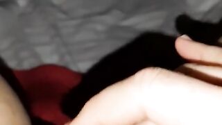 Check Out My Super Wet Tight Hairy Pussy While I Finger It Close Up