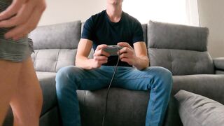 It's Not Time For Videogames! Let's Test The New Sofa