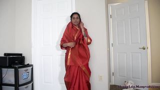 Horny Indian Mother And Son In Law Having Fun