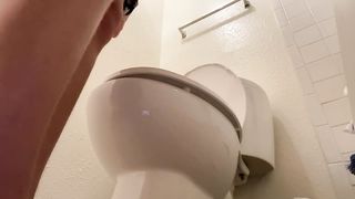 Watch Me Squat Over Toilet And Piss