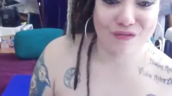 Curvaceous Dreded Latina With Inked Body And Dirty Talks