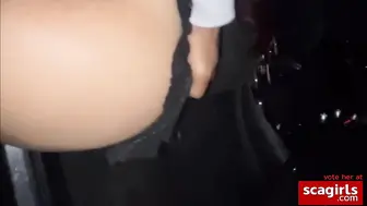 Public Car Blowjob With A Blonde And A Big Cock