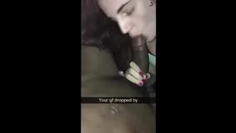 Snapchat - Teen Gf Snaps Her Bf While Sucking Bbc