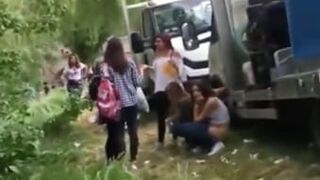 Voyeur Filming Girls Pissing At The Festival Outdoors Xxx Porn Video