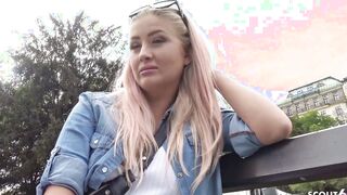 German Scout - Curvy College Teenagers Talk To Banged! At Real Street Casting For Money