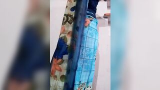 Punjab Aunty Saree Change