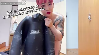 6,5Cm Thick Wetsuit Masturbation And Handjob