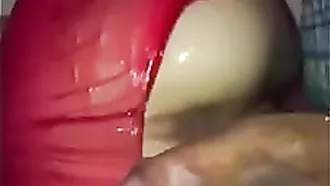 Amateur Latina In Ripped Red Pantyhose Gets Oily Booty Ass Fuck By Horny Lover