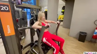 Deny Barbie Is Ready To Bang A Dude From The Gym And Orgasm Along The Way Too